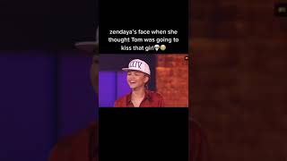 Zendaya&#39;s Face When She Thought Tom Was Going To Kiss That Girl #shorts