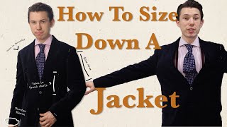 How to Completely Resize a Sport Coat | Taking in shoulders, increasing front darts, Pressing velvet
