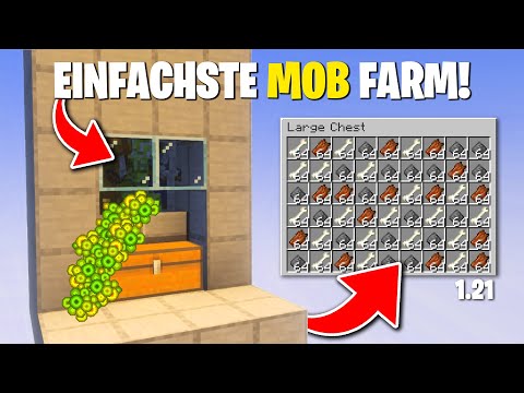 Easiest Mob Farm in Minecraft Bedrock 1.21 (Infinite Loot & XP)