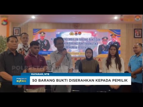 POLRESTA MATARAM GELAR PENGEMBALIAN BARANG BUKTI PERIODE AGUSTUS SEPTEMBER