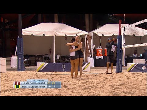 2019 Pac-12 Beach Volleyball Championship: Stanford sweeps Oregon to finish opening day