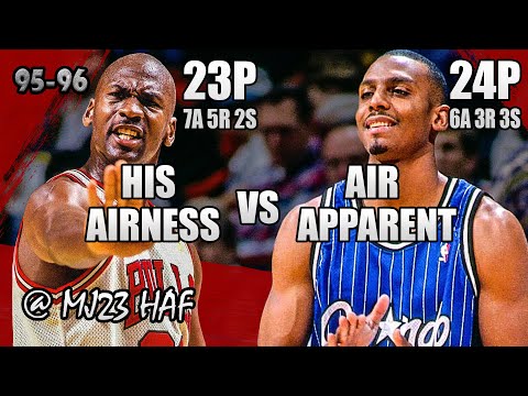 Michael Jordan vs Penny Hardaway RARE DUEL Highlights (1996.02.25) - 47pts Total, NBA on NBC Game!