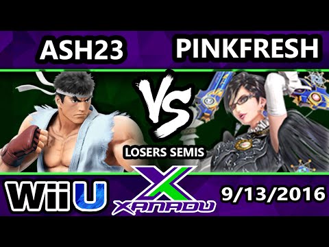 S@X 167 - Ash23 (Ryu) Vs. VGBC | Pinkfresh (Bayonetta) SSB4 Losers Semis- Smash Wii U - Smash 4