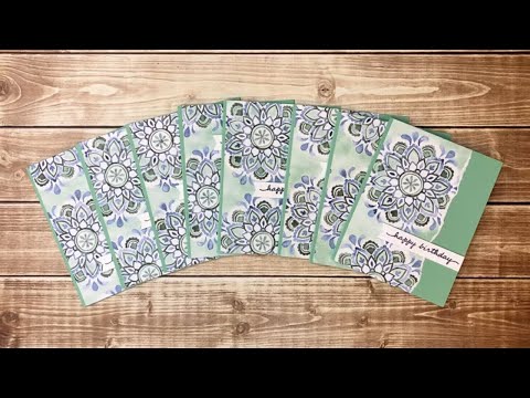Quick Cards with Large Patterned Paper