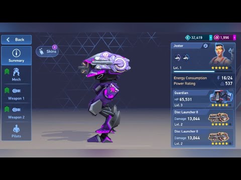 Putting disc launcher on guardian😍😍 #mecharena #disclauncher #subscribergameplay