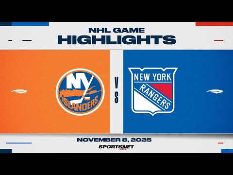 NHL Highlights | Islanders vs. Rangers - November 8, 2025