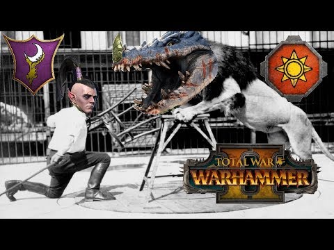 THE BEASTMASTER & THE BEAST | Dark Elves vs Lizardmen - Total War Warhammer 2