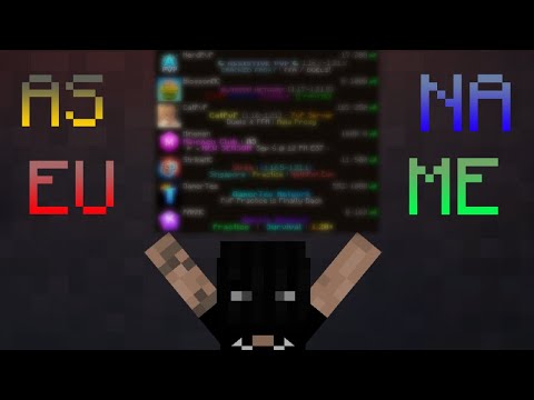 Top 3 Minecraft Practice PVP SERVERS ( EVERY REGION )