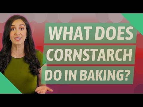 What does cornstarch do in baking?
