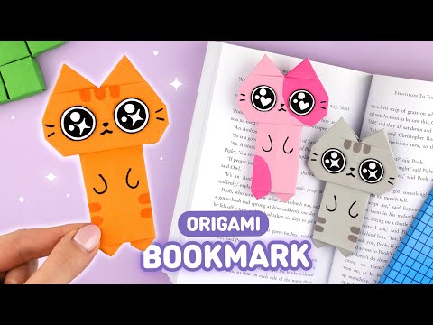 ЕДИНОРОГ ЗАКЛАДКА ИЗ БУМАГИ ОРИГАМИ DIY ORIGAMI UNICORN BOOKMARK