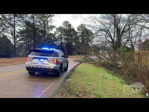02-22-2022 Terry, MS - Severe Storm Damage - Tree and Branches Knocked Down