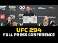 Full UFC 294 Press Conference | UFC 294 | MMA Fighting