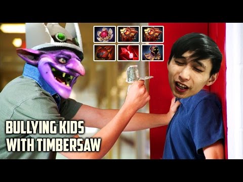 BULLYING KIDS WITH TIMBERSAW ◄ SingSing Moments Dota 2 Stream