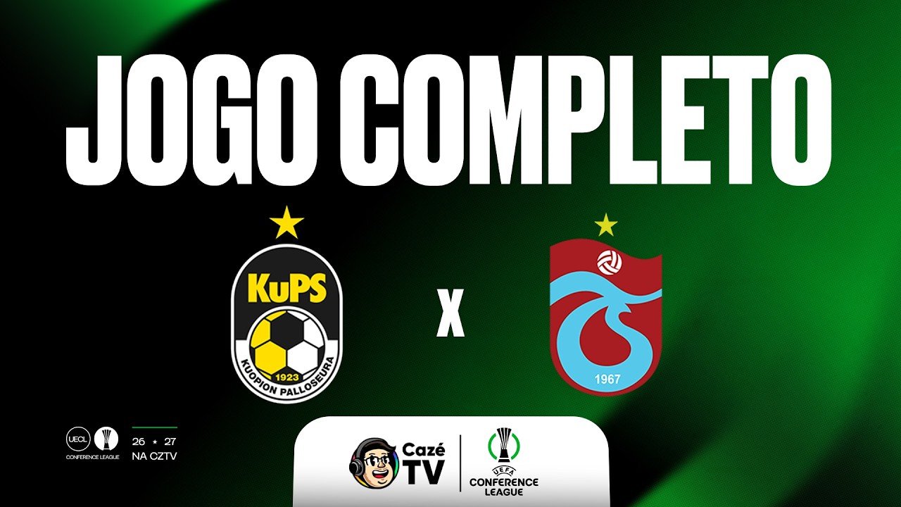 AO VIVO (SOM AMBIENTE): KUPS X TRABZONSPOR | CONFERENCE LEAGUE 26/27 | 2ª RODADA