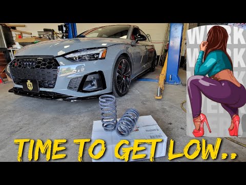 Finally lowering the 2022 Audi S5 Sportback on 034 Motorsport Dynanic + Springs