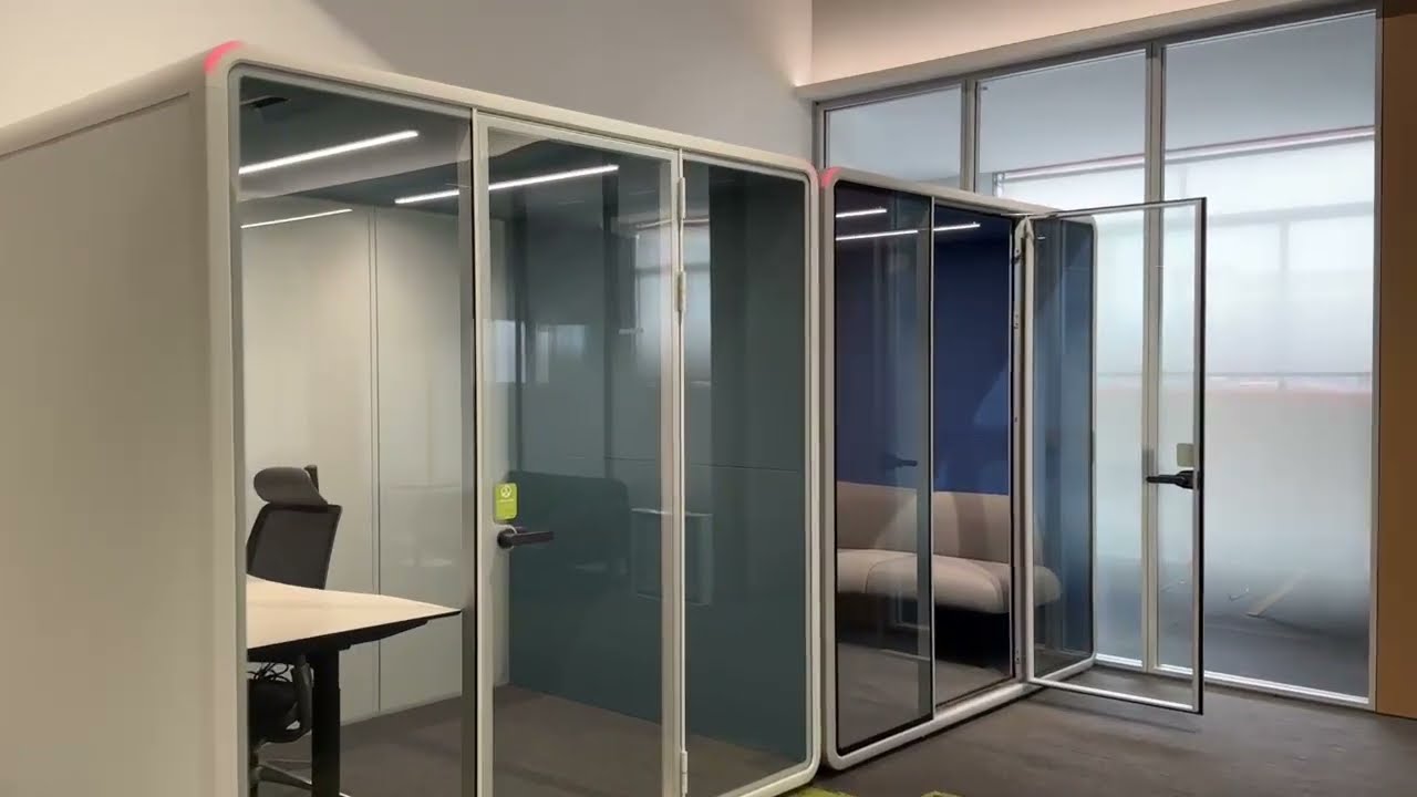 L Pod Walkthrough | 4-Person Soundproof Office Pod for Meetings & Collaboration