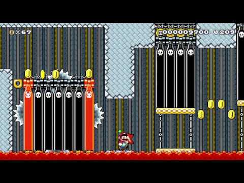 Wheelie the Warmaker's Shed by Glackum - SUPER MARIO MAKER - No Commentary 一 1AJ