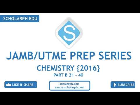JAMB/UTME CHEMISTRY 2016 PART 2 of 2 Past Questions and Solutions