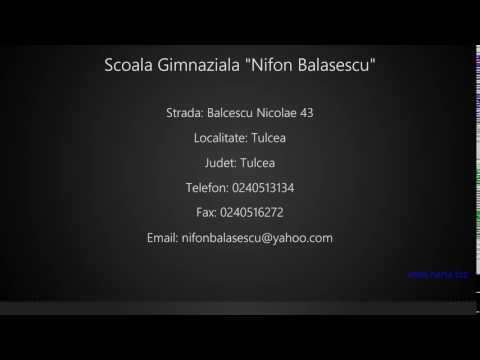 Scoala Gimnaziala "Nifon Balasescu" Tulcea