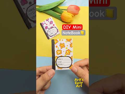 ⁠​⁠📒DIY Mini Notebook Easy Paper Craft @ArasEasyArt #diy #viral #shorts #notebook