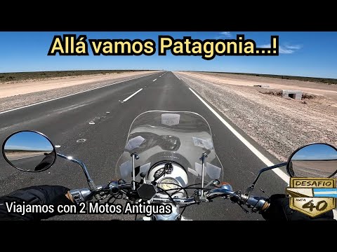 En el corazón del desierto por La Pampa sobre la ruta 20 nos adentramos en la moto posada en Catriel