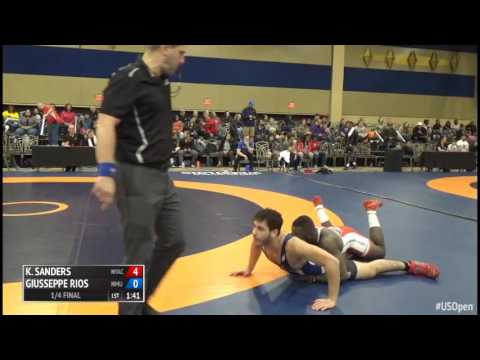 75 1/4 Final - Kendrick Sanders (New York Athletic Club) vs. Giusseppe Rios (NMU-OTS)