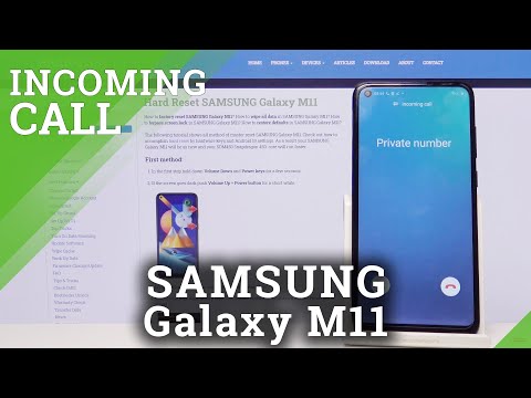 Samsung Galaxy M11 Incoming Call Presentation