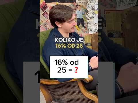 KAKO BRZO DA RAČUNAŠ PROCENTE❓🧮#math #funny #viral #shorts #youtubeshorts #fyp