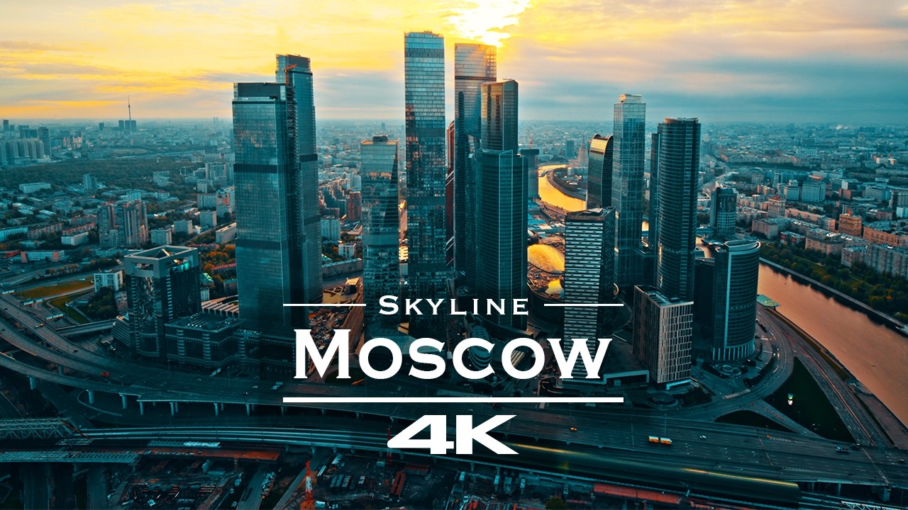 Moscow Skyline in 4K 🇷🇺 | Stunning Drone Views of Russia's Mega City Day & Night