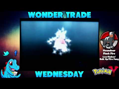Pokemon X & Y Wonder Trade Wednesday - #1 - Houndour!