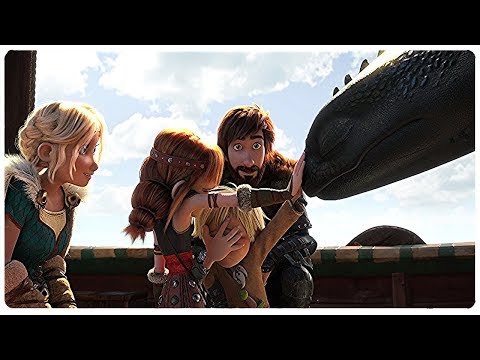 Hipo & Astrid se reencuentran con sus dragones | Como entrenar a tu dragón 3 (LATINO)