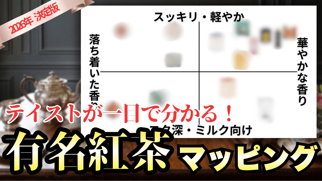 【人気・有名紅茶14選】飲みたい紅茶が必ず見つかる！有名紅茶ブランドマッピング【早見表】