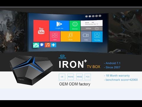 Upgrade tv box to android 7.1.2 with KODI 17.3 and IPTV channels