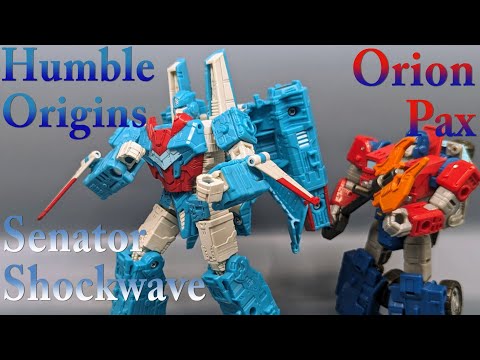 Chuck's Reviews Transformers Humble Origins Senator Shockwave and Data Clerk Orion Pax