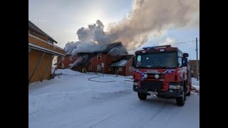 Brann i Sjøgata på Melbu
