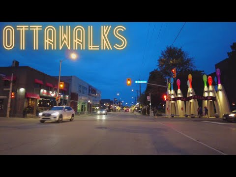 Saturday night ride through Ottawa's Little Italy - Hintonburg - Wellington Village & Westboro 2021