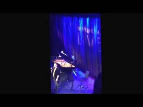 Ciaran O'Driscoll performing 'Now' with Scott Alan on piano