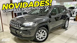 NOVO JEEP COMPASS SPORT 1.3 TURBO 2022/22 COM NOVAS RODAS, TETO SOLAR E COM MELHOR CUSTO BENEFCIO!
