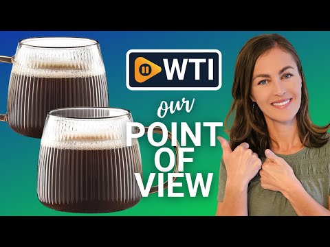 Vintage Glass Coffee Mugs Set of 2 Ribbed Drinking Glasses Clear Tea Cups Borosilicate Glass Cup in Vertical Stripes Pattern for Cappuccino - WTI product video review