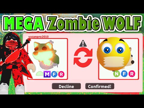 I TRADED MEGA ZOMBIE WOLF IN NEW ADOPT ME HALLOWEEN UPDATE !