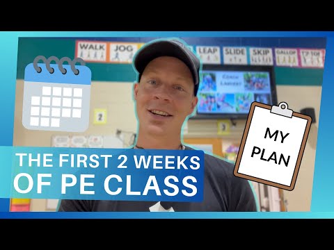 My First Week of School PE Lesson Overview