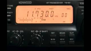 Radio Belarus (Minsk, Belarus) in english/russian - Low audio - 11730 kHz
