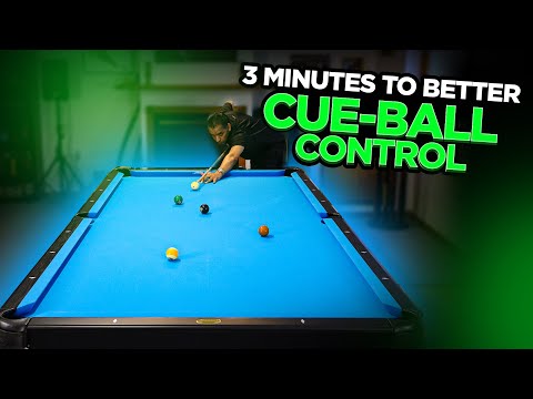 Cue Ball Control, Like a Pro (Pool Lessons) - Three Minute Tip