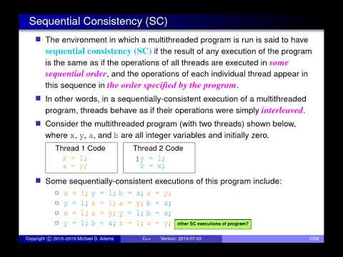 SENG 475 Lecture 26 (2019-07-05) — Concurrency