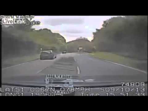 Arrested After Crashing Into School Bus During 90mph Police Chase