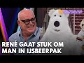 René gaat stuk om filmpje van uitglijdende man in ijsbeerpak | VI VANDAAG