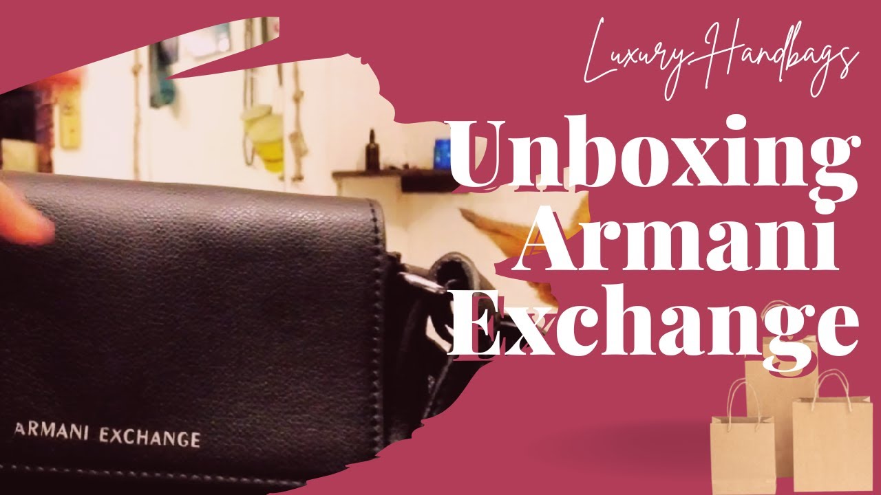 Unboxing Armani Exchange Cross Body Bag || Recycled || Sustainability Project || TATA cliQ Luxury