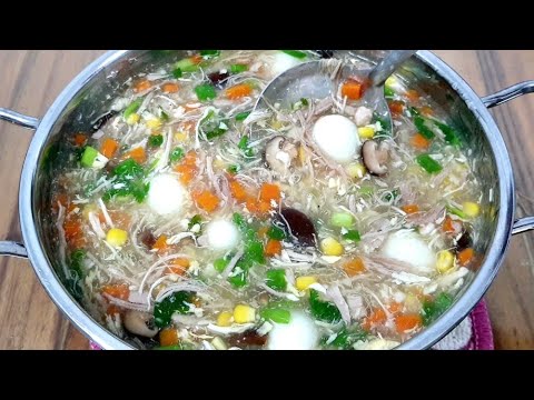 Súp tôm rau củ