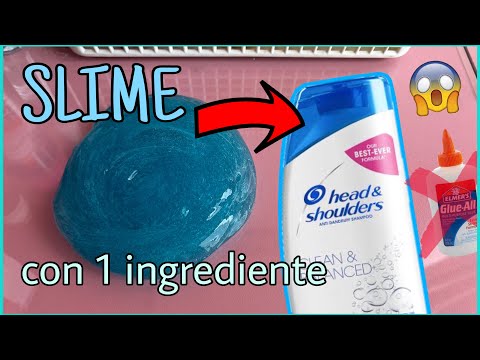 HAZ SLIME CON 1 INGREDIENTE 💦 Probando recetas SIN BORAX