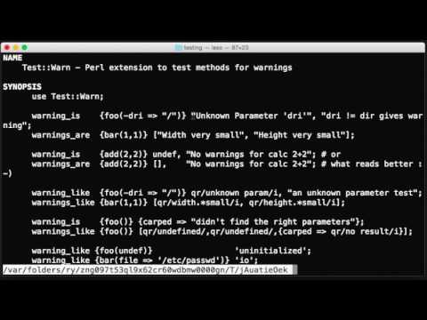 Test for expected warnings in your Perl code